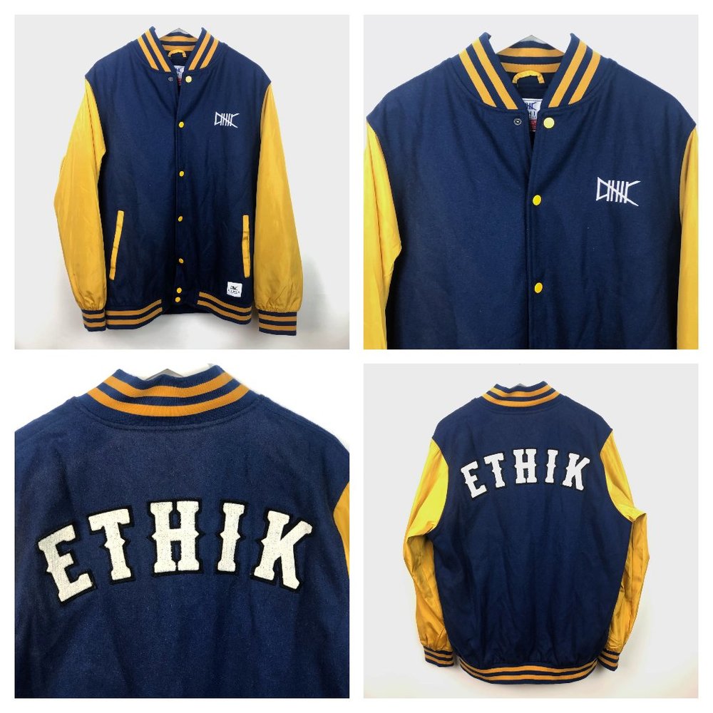 Ethik Worldwide Letterman Varsity Jacket XL Patch